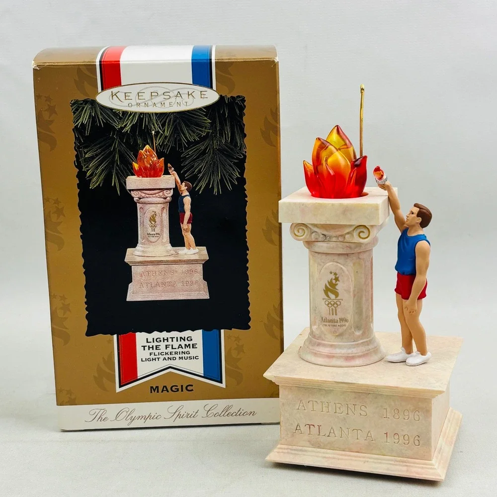 Hallmark Lighting the Flame 1996 Atlanta Olympics Ornament‎ Lights Music